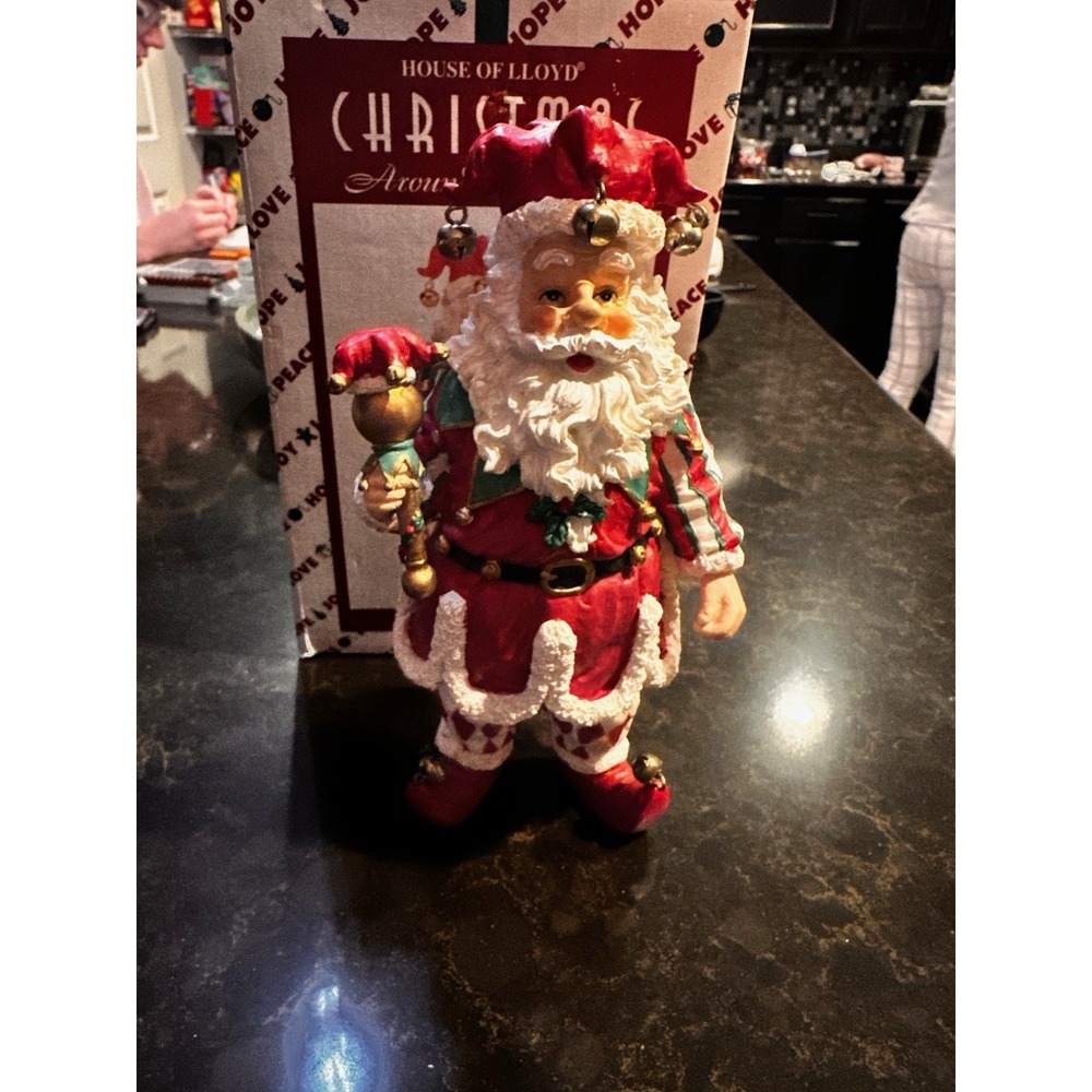 House of Lloyd Christmas Around the World Jester Claus Santa Figurine with Box